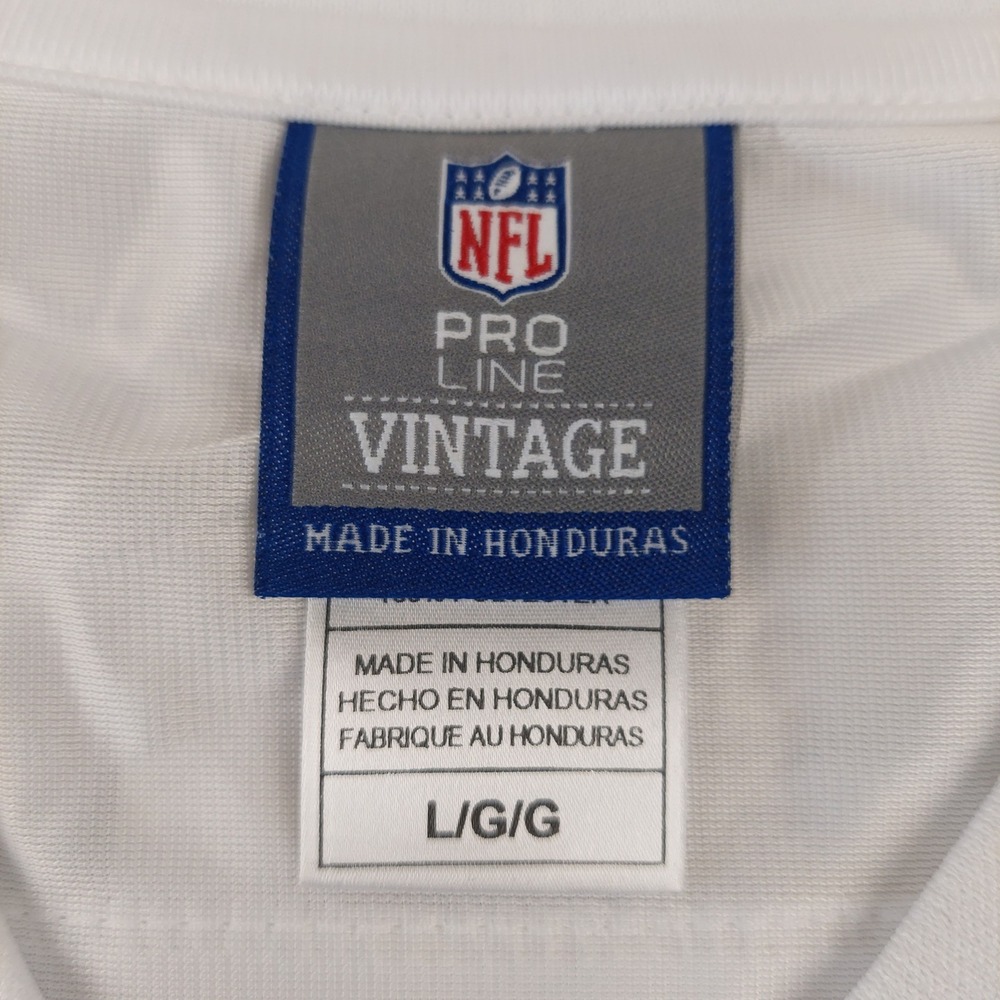 NFL Pro Line Vintage Miami Dolphins Jersey Blank Mens Large White Football New - Picture 5 of 9